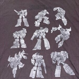 Graphic Transformers Hasbro Mens 2XL Charcoal Zuni Sportswear